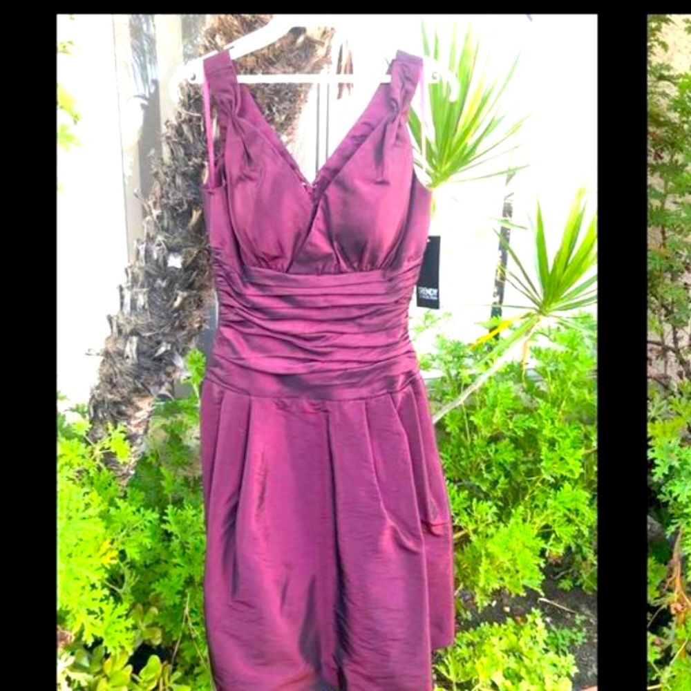 NWT Burgundy Wine Cocktail dress. Brand new!